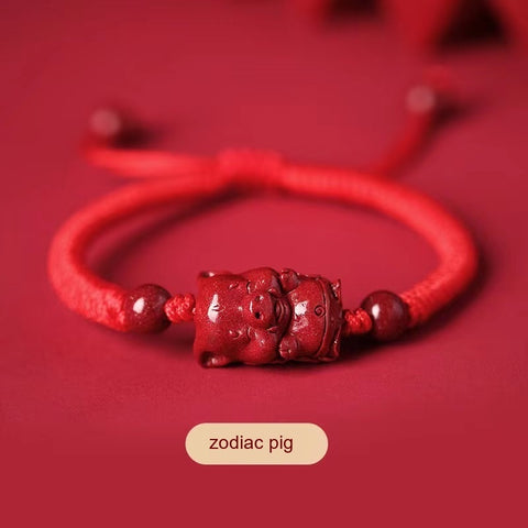 Fidelity Cinnabar Zodiac Red Rope Bracelet