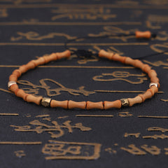 Olive Core Bamboo Bracelets Cut Surface Copper Bead Bracelets Wenwan Bracelets Handmade Bracelets