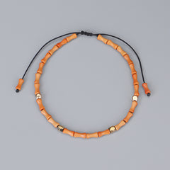 Olive Core Bamboo Bracelets Cut Surface Copper Bead Bracelets Wenwan Bracelets Handmade Bracelets