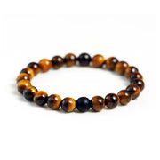 Jewelry Bracelets 8mm Dumb Black Frosted Stone Tiger's Eye Bracelet Men And Women Couple Bracelets