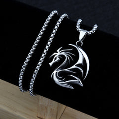 Fashion Flying Dragon Pendant Necklace