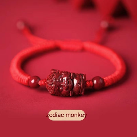 Fidelity Cinnabar Zodiac Red Rope Bracelet