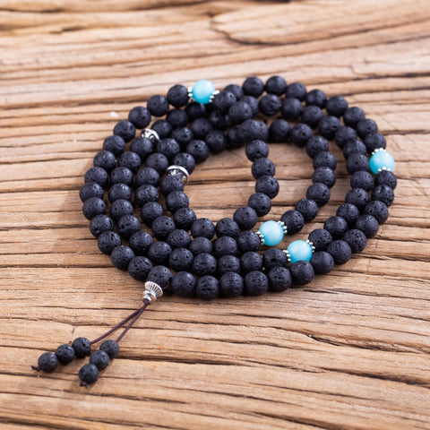 Fashion 8mm Volcanic Stone 108 MALA Bracelets