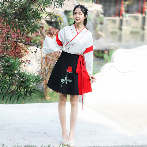 Hanfu female Chinese style short sleeve