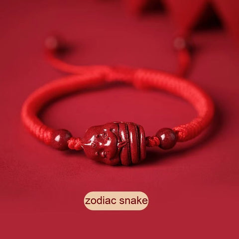 Fidelity Cinnabar Zodiac Red Rope Bracelet