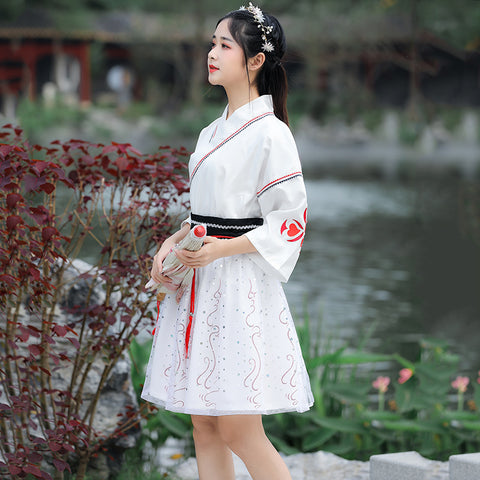 Hanfu female Chinese style short sleeve