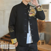 Men's Buddha Style Chinese Jacket Retro Style Hanfu