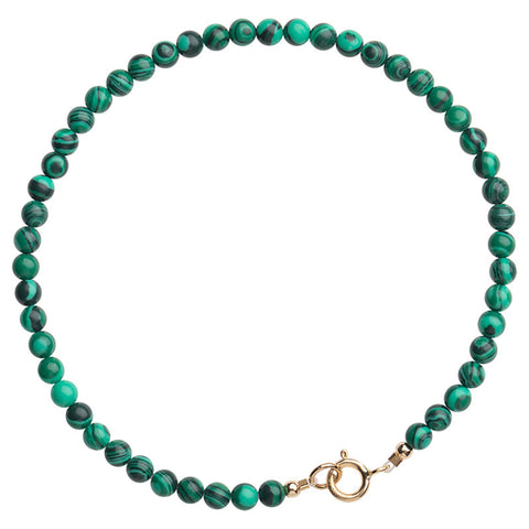 3mm Malachite Green  Bracelets Mall Crystal