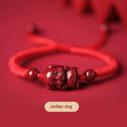 Fidelity Cinnabar Zodiac Red Rope Bracelet