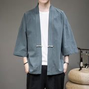 Chinese Style Men's Hanfu Tang Suit Japanese Kimono