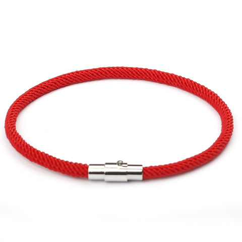 Lucky Kabbalah Red Braided String Bracelets Magnetic