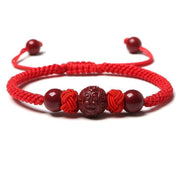 Cinnabar Zodiac Year Red Rope Braided Bracelet