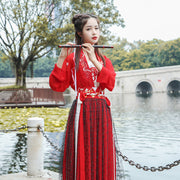 Hanfu Female Super Fairy Chinese Style Suit Student Fairy Costume