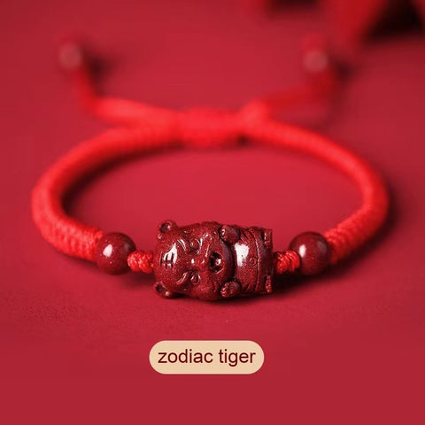 Fidelity Cinnabar Zodiac Red Rope Bracelet