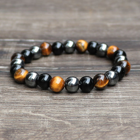 Tigereye Haematite Bracelets For Men And Womencouple