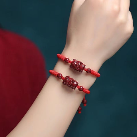 Fidelity Cinnabar Zodiac Red Rope Bracelet