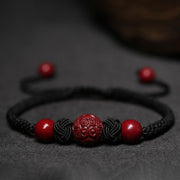 Cinnabar Zodiac Year Red Rope Braided Bracelet